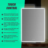 Smart Mirror Bathroom Vanity LED Lighted Wall Mirror 800x600mm - Extra Image