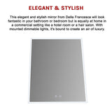 Smart Mirror Bathroom Vanity LED Lighted Wall Mirror 800x600mm - Extra Image