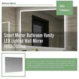 Smart Mirror Bathroom Vanity LED Lighted Wall Mirror 1000x700mm - Extra Image