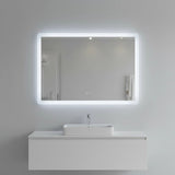 Smart Mirror Bathroom Vanity LED Lighted Wall Mirror 1000x700mm - Front View
