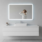 Smart Mirror Bathroom Vanity LED Lighted Wall Mirror 1000x700mm - 45-Degree Angle