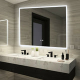 Smart Mirror Bathroom Vanity LED Lighted Wall Mirror 1000x700mm - Front View