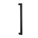 Entrance Door Pull Handle Matte Black 800mm - Top-Down View