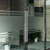 Entrance Door Pull Handle Brushed satin 1200mm - Front View