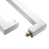 Entrance Door Pull Handle Brushed satin 1200mm - Rear View