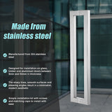 Entrance Door Pull Handle Brushed satin 1500mm - Rear View