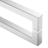 Entrance Door Pull Handle Brushed satin 1500mm - Close-Up Angle