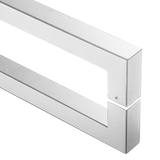 Entrance Door Pull Handle Brushed satin 1800mm - Close-Up Angle