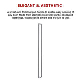 Entrance Door Pull Handle Brushed satin 1800mm - Extra Image