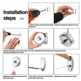 Stainless Steel Retractable Single Clothes Line Dryer Laundry Indoor Outdoor - 45-Degree Angle