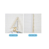 Folding Wall Mount Retractable Clothes Hanger Laundry Drying Rack Organiser - Rear View