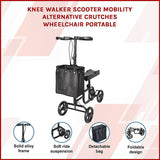 Knee Walker Scooter Mobility Alternative Crutches Wheelchair Portable - Side View