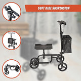 Knee Walker Scooter Mobility Alternative Crutches Wheelchair Portable - Low Angle
