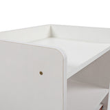Bedside Tables Drawers Side Table Bedroom Furniture Nightstand White Unit - Side View