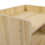 Bedside Tables Drawers Side Table Bedroom Furniture Nightstand Wood Unit - 45-Degree Angle