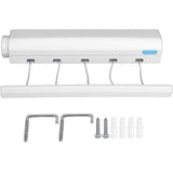 Retracting Clothesline 5 Line 18m Hanging Clothes Space Hanger - 45-Degree Angle