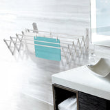 Pull Out Clothes Airer – Expanding Laundry Drying Line for Caravan, RV & Home - Front View