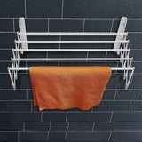 Pull Out Clothes Airer – Expanding Laundry Drying Line for Caravan, RV & Home - Rear View