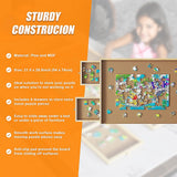 Wooden Jigsaw Puzzle Table Board Storage Table Tray Puzzle For Adult Kid - Extra Image