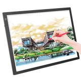 A2 LED Light Box Tracing Board Art Design Stencil Tattoo Copy Drawing Pad - Rear View