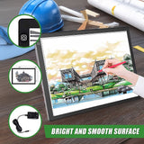 A2 LED Light Box Tracing Board Art Design Stencil Tattoo Copy Drawing Pad - Low Angle