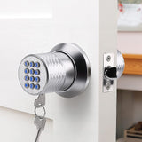Digital Electronic Code Door Lock Keyless Entry Keypad Programmable Lock Knob - Front View