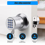 Digital Electronic Code Door Lock Keyless Entry Keypad Programmable Lock Knob - 45-Degree Angle