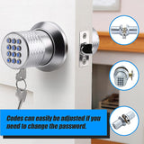 Digital Electronic Code Door Lock Keyless Entry Keypad Programmable Lock Knob - Low Angle