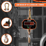 5000kg Electronic Crane Scales Industrial Hanging Digital Weight - Extra Image
