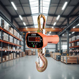 5000kg Electronic Crane Scales Industrial Hanging Digital Weight - Low Angle