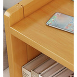Bamboo Bedside Table Nightstand Storage Bedroom Sofa Side Stand - Top-Down View