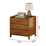 Bamboo Bedside Table Nightstand Storage Bedroom Sofa Side Stand