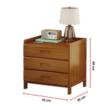 Bamboo Bedside Table Nightstand Storage Bedroom Sofa Side Stand - Close-Up Angle