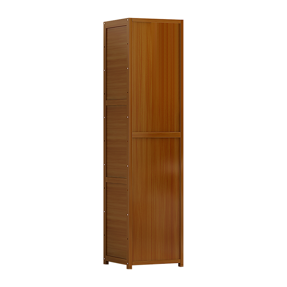Bamboo 5-Shelf Bookcase ??Tall Display Storage Rack Stand for Living Room, Bedroom, Office or Home Organisation