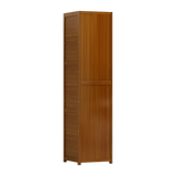 Bamboo Shelf Bookcase Display Storage Rack Stand Livingroom Bedroom - 45-Degree Angle