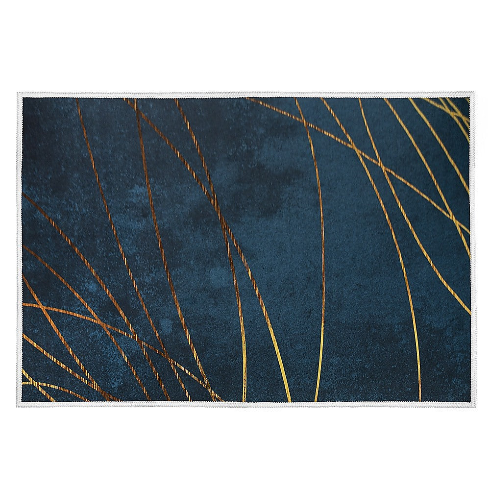 200x300cm Large Floor Blue Teal Rug – Modern Area Carpet for Bedroom & Lounge