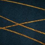 200x300cm Large Floor Blue Teal Rug – Modern Area Carpet for Bedroom & Lounge - Top-Down View