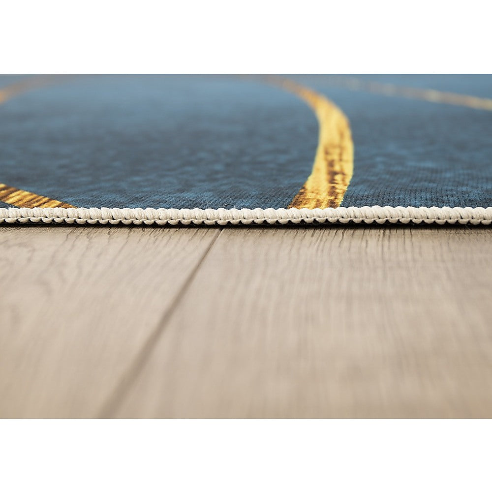 200x300cm Large Floor Blue Teal Rug – Modern Area Carpet for Bedroom & Lounge