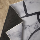 200x300cm Large Floor Gray Marble Rug – Modern Area Carpet for Bedroom & Lounge