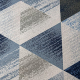 200x300cm Large Floor Blue Triangle Rug – Modern Area Carpet for Bedroom & Lounge