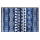 200x300cm Large Floor Blue Ethnic Rug – Modern Area Carpet for Bedroom & Lounge - Front View