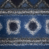 200x300cm Large Floor Blue Ethnic Rug – Modern Area Carpet for Bedroom & Lounge - Rear View