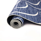 200x300cm Large Floor Blue Waves Rug – Modern Area Carpet for Bedroom & Lounge - Rear View