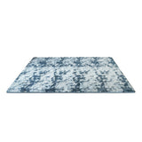 200x300cm Large Floor Soft Blue Fluffy Rug – Modern Area Carpet for Bedroom & Lounge - Front View