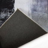 200x300cm Large Floor Blue Abstract Rug – Modern Area Carpet for Bedroom & Lounge - 45-Degree Angle