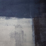 200x300cm Large Floor Blue Abstract Rug – Modern Area Carpet for Bedroom & Lounge - Rear View