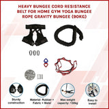 Heavy Bungee Cord Resistance Belt for Home Gym Yoga Bungee Rope Gravity Bungee (90kg) - Side View