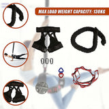 Heavy Bungee Cord Resistance Belt for Home Gym Yoga Bungee Rope Gravity Bungee (90kg) - Low Angle