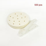 500pcs Patty Paper Baking Burger Wax Discs Nonstick BBQ Burger Paper 13cm - 45-Degree Angle