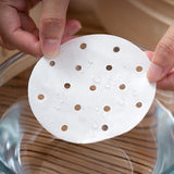 500pcs Patty Paper Baking Burger Wax Discs Nonstick BBQ Burger Paper 13cm - Top-Down View